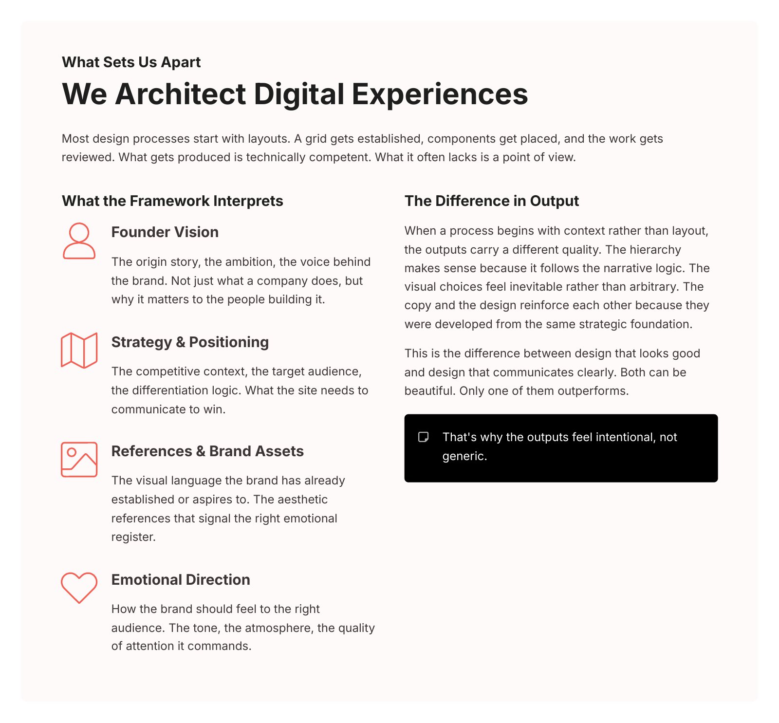 We architect digital experiences
